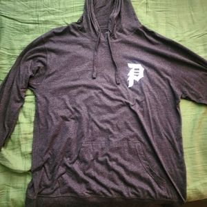 Mens 2XL Primitive Lightweight Hoodie Heather Gray